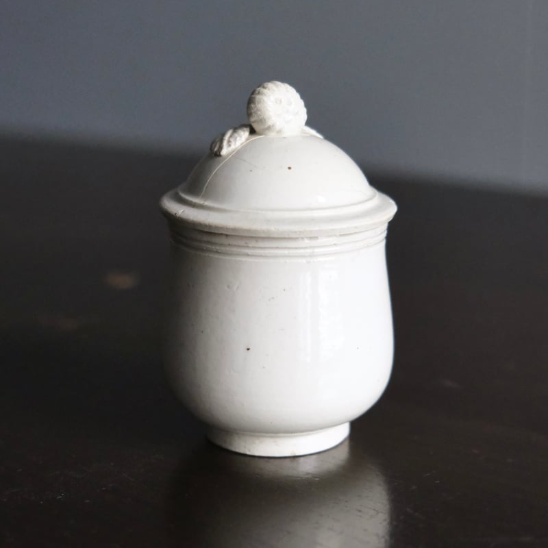 窯不明 ファイアンスフィーヌ クリームポット フランス アンティーク