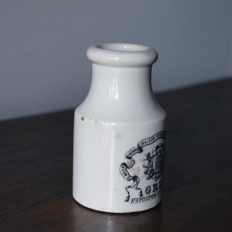 Creil & Montereau クレイユモントロー マスタード ポット h11.3cm フ