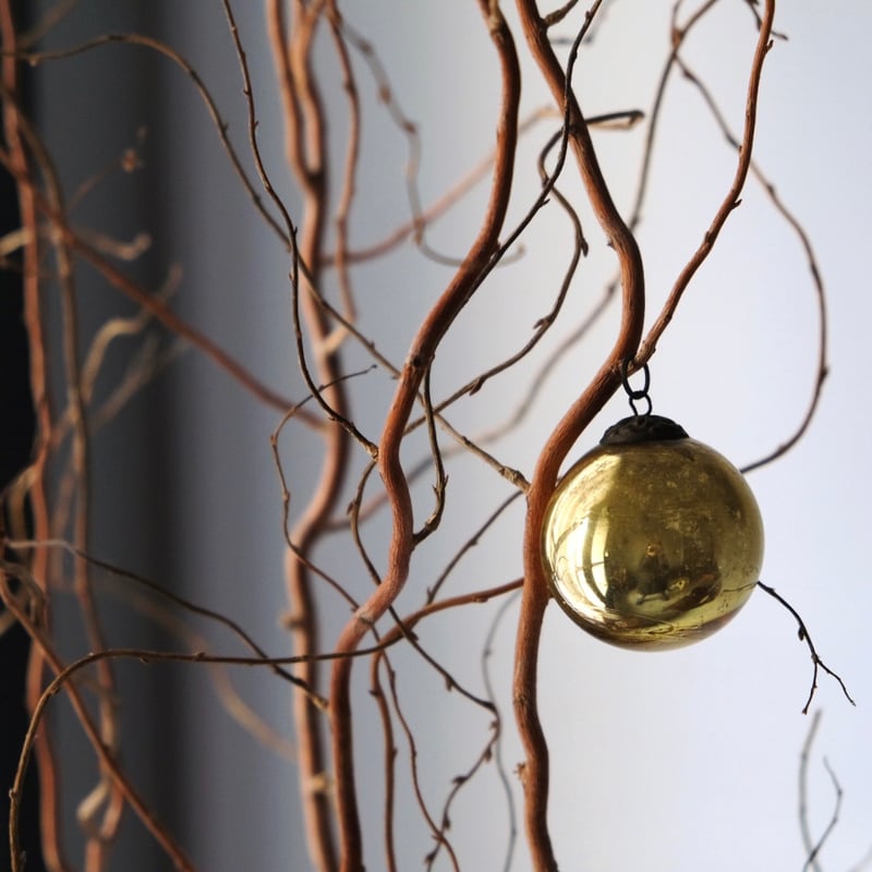 クリスマスボール オーナメント マーキュリーグラス ガラス玉 4.4cm