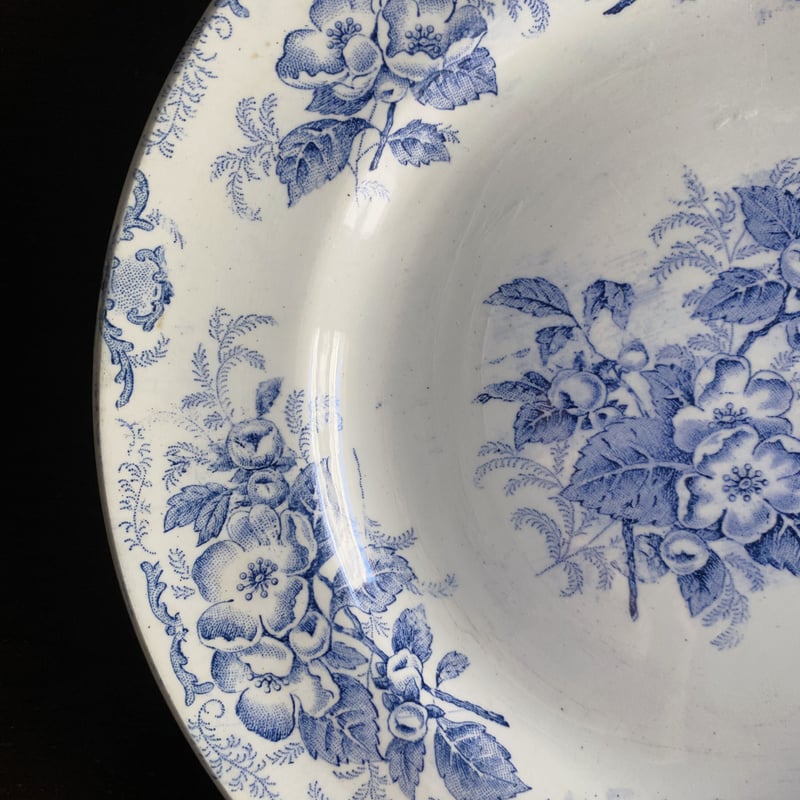 st amand サンタマン　りんごの花　フランス　アンティークプレート　平皿 st amand サンタマンりんごの花フランスアンティークプレート平皿