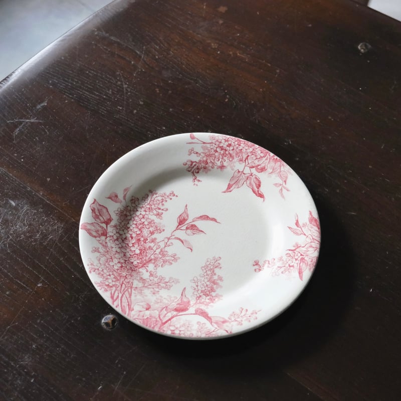 Gien Lilas ジアン リラ 平皿 デザート皿 φ21.5cm フランス