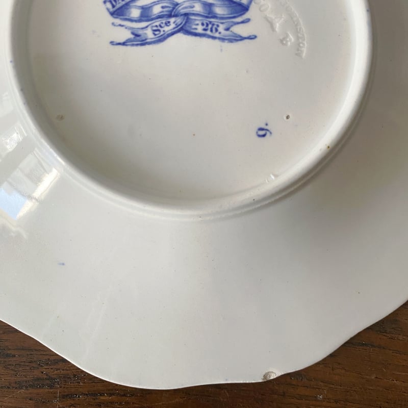 D.ジョンストンボルドー D.Johnston&Cie Bordeaux 平皿 リム皿 ソーサ