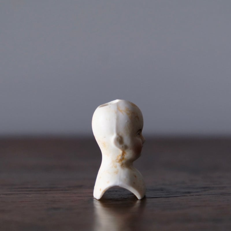 19世紀 小さな ビスク ヘッド h3.5cm ドール フランス