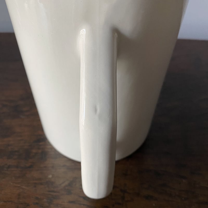 アリビラ　　【美品大きめ】サルグミンヌ白いピシェ　フランスアンティーク アリビラ様専用 【美品大きめ】サルグミンヌ白いピシェ フランス