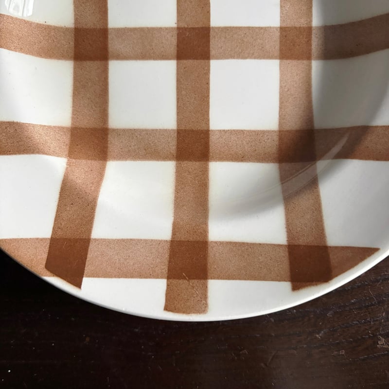 サンタマン オルシー・ムーランデルー nappe ギンガム チェック 深皿
