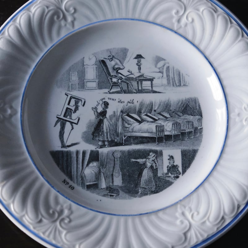 Creil & Montereau クレイユモントロー クレイユエモントロー 平皿