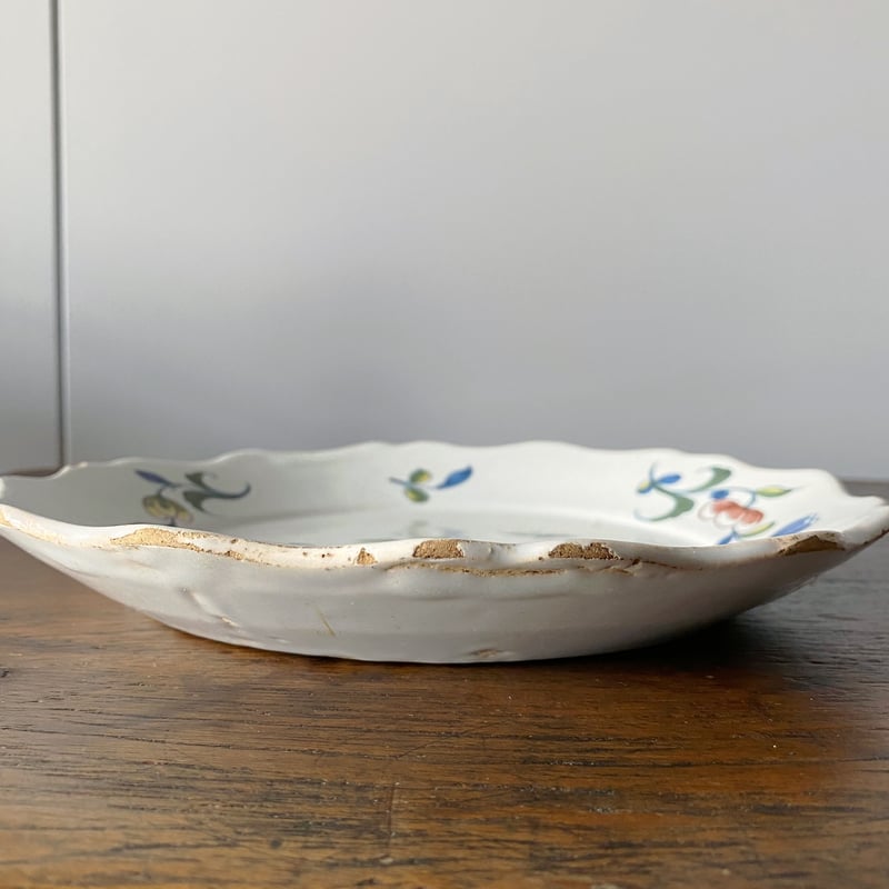 ヌヴェール 花絵皿 アンティーク 050341 | jinen_antique