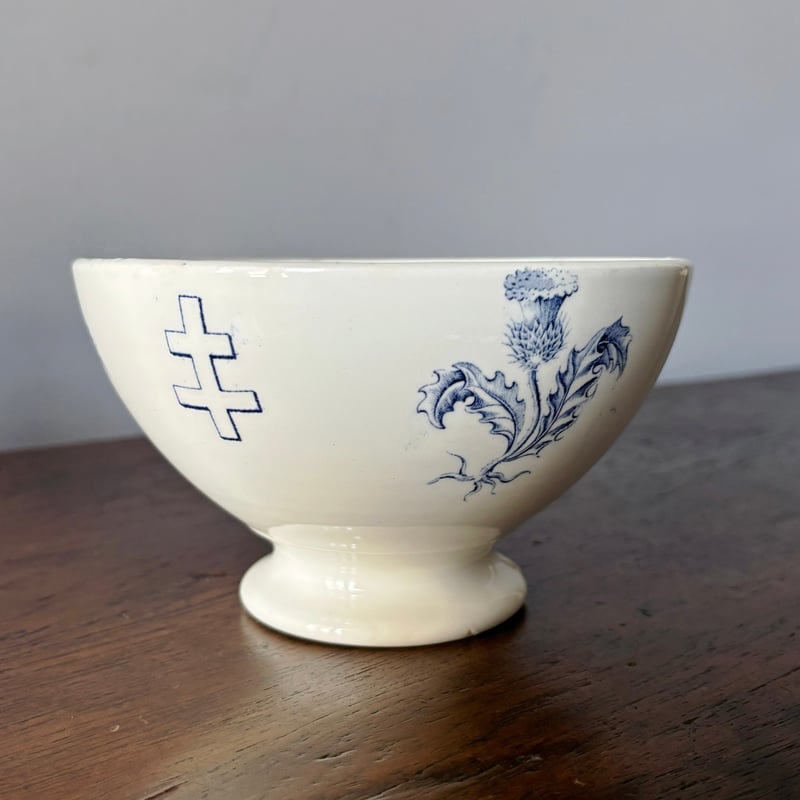 レア✨リュネヴィル　ロレーヌ　十字　ウジェニー　ボウル　フランス　アンティーク レア✨リュネヴィル ロレーヌ 十字 ウジェニー ボウル フランス
