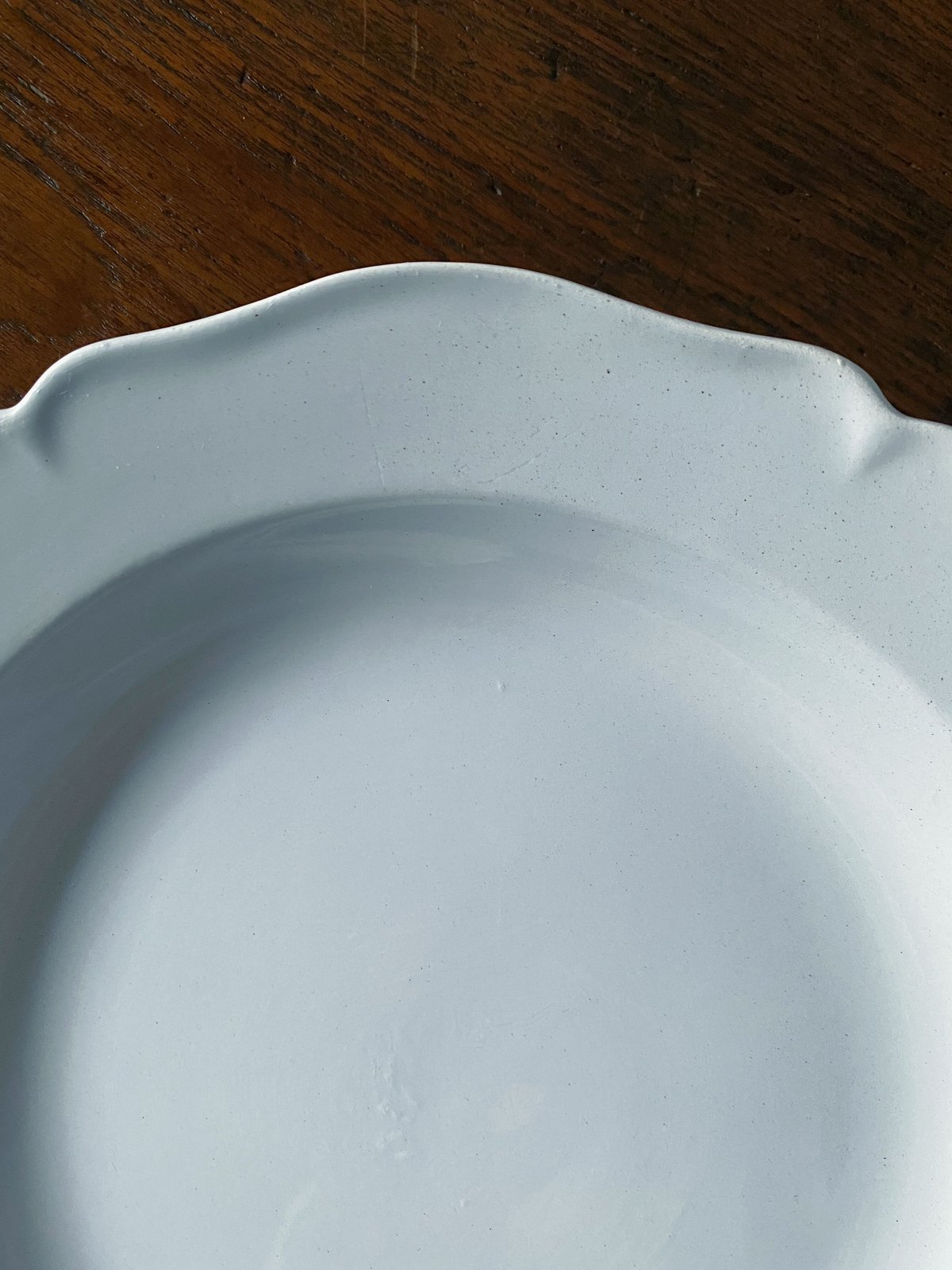 レア◇南仏サヴォワ花リムプレート＃ムスティエキュノワールクレイユ