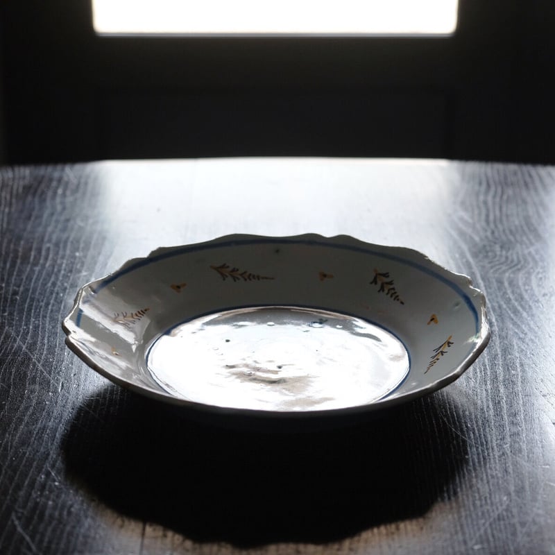 ヌヴェール Nevers リム皿 φ22.8cm アンティーク 0501106 | jinen