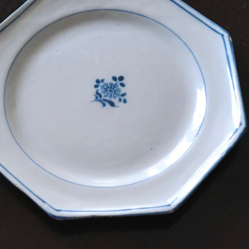 フランス　ヴィンテージ　ムスティエ　オクトゴナル　プレート フランス ヴィンテージ ムスティエ オクトゴナル プレート