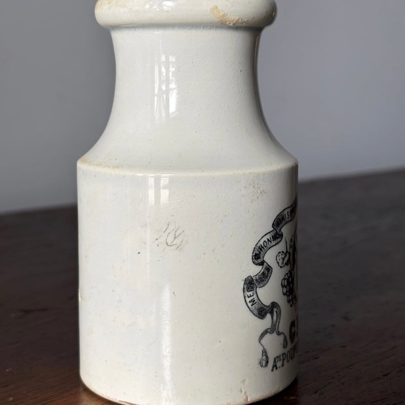 クレイユモントロー　masterd pot フランスアンティーク フランス製アンティーク クレイユモントローマスタードポット