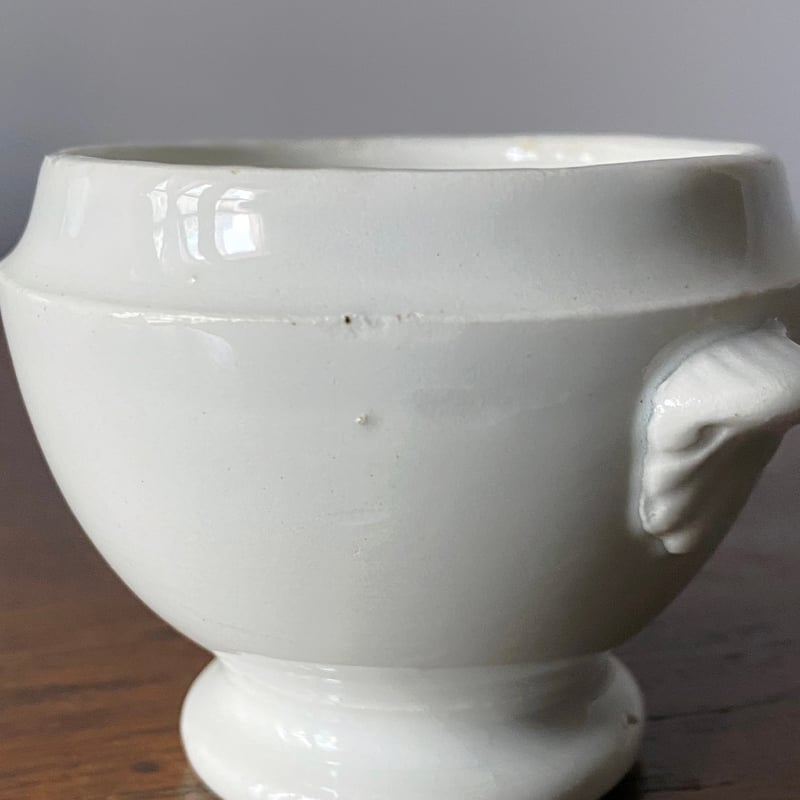 白陶器 ディネット ふたなし スーピエール & コンポティエ 白陶器 ディネット ふたなし スーピエール & コンポティエ