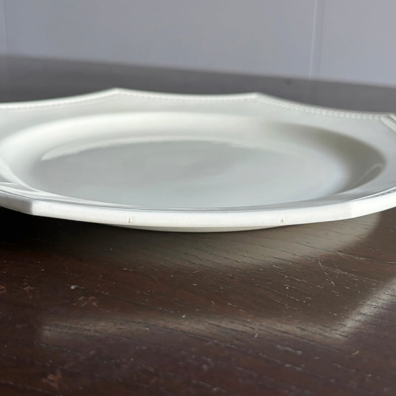 半月刻印 Creil&Montereau オクトゴナル 平皿 クレイユモントロー