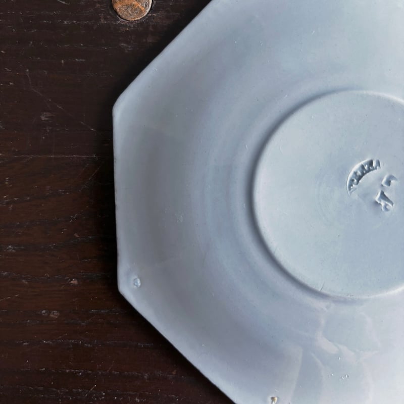 レアB◆美品クレイユモントロー アネモネ多彩色プレート＃サルグミンヌオクトゴナル レア◇クレイユモントロー アネモネ多彩色プレート