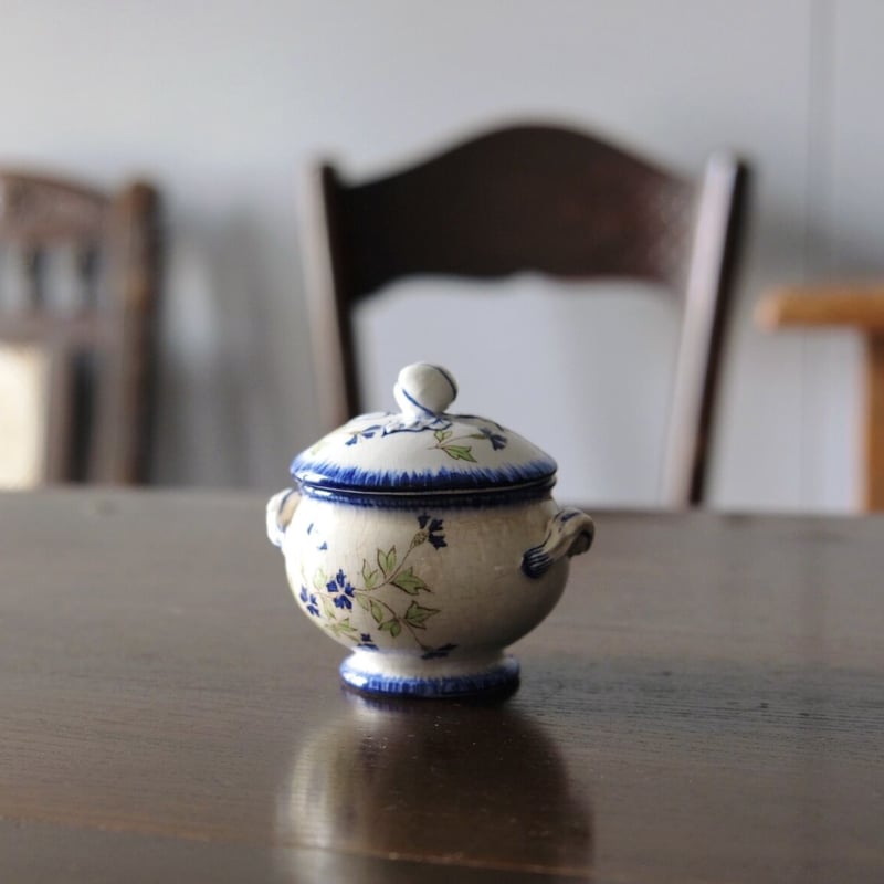 クレイユモントロー Creil&Montereau 矢車菊 クリームポット ディ