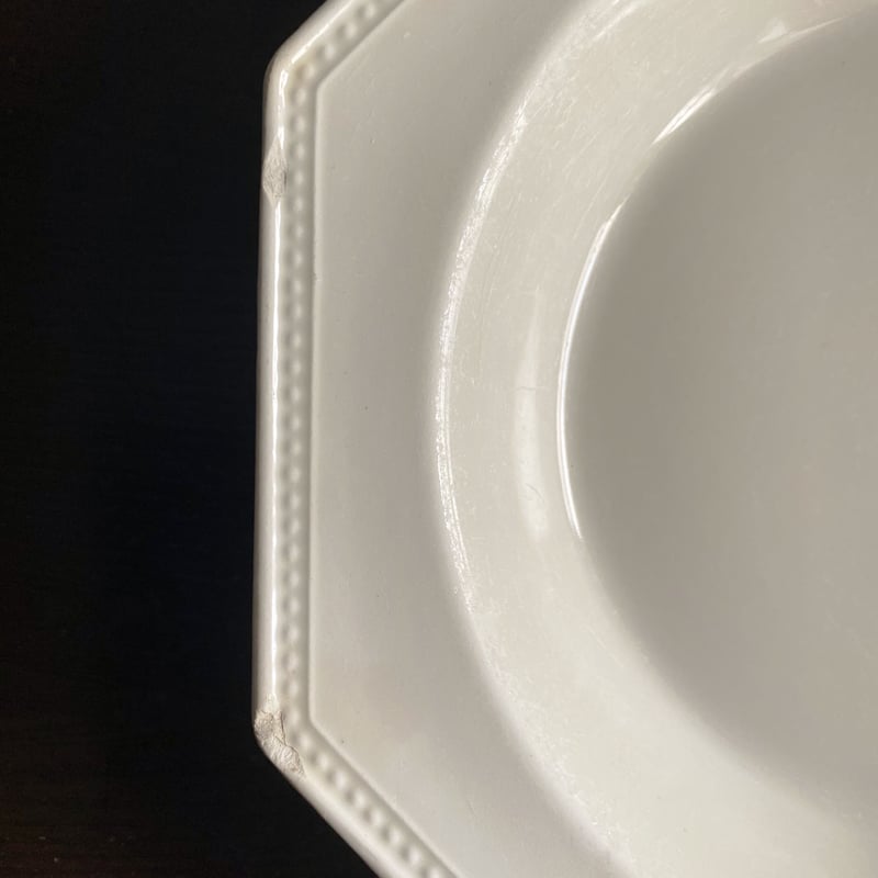 モントロー窯 1820年頃 枯れ果てたオクトゴナル 大皿 モントロー窯 1820年頃 枯れ果てたオクトゴナル 大皿 V118541