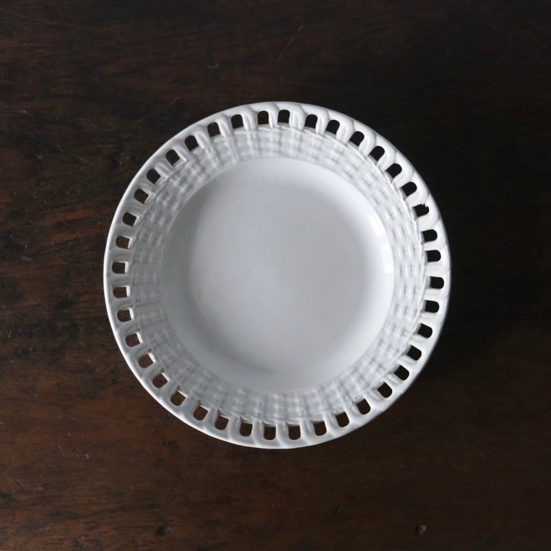 クレイユモントロー パニエ 皿　プレート　フランス　アンティーク Creil&Montereau クレイユモントロー クレイユエモントロー