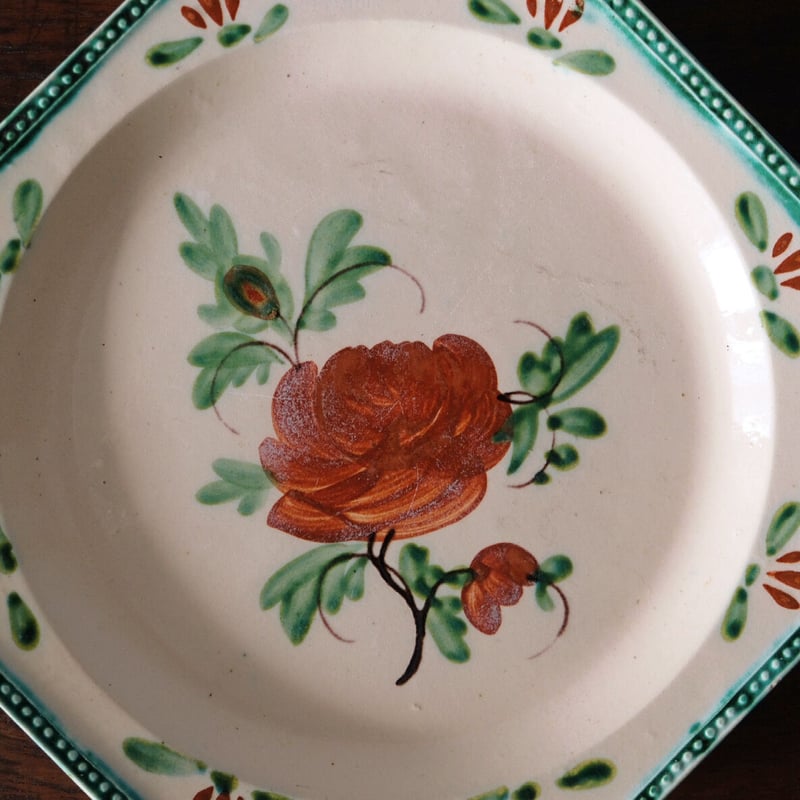 ドゥエ Douai 花絵皿 オクトゴナル デザート 皿 平皿