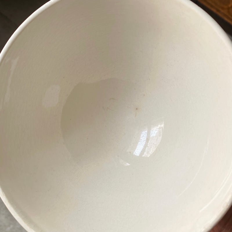 Gien ジアン 白 カフェオレ ボウル φ15.5cm フランス