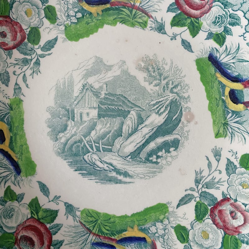 希少　美品　サルグミンヌ　RIGHI　平皿　フランスアンティーク 希少 美品 サルグミンヌ RIGHI 平皿 フランスアンティーク 希少