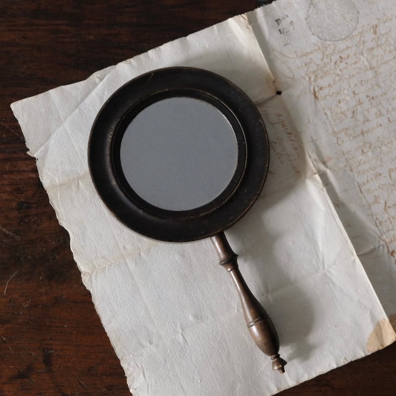 手鏡 2面鏡 ナポレオン三世様式 フランス アンティーク 0501061