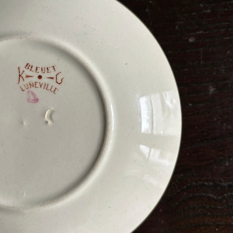 K&G Luneville リュネヴィル 矢車菊 カップ アンド ソーサー フランス