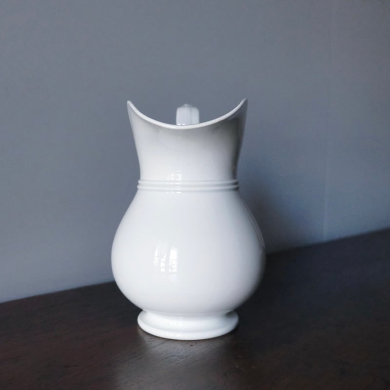 J.Vieillard&Cie ボルドー 白 ピシェ h22.5cm 花器 花瓶 J.Vieillard&Cie ボルドー 白 ピシェ h22.5cm 花器 花瓶