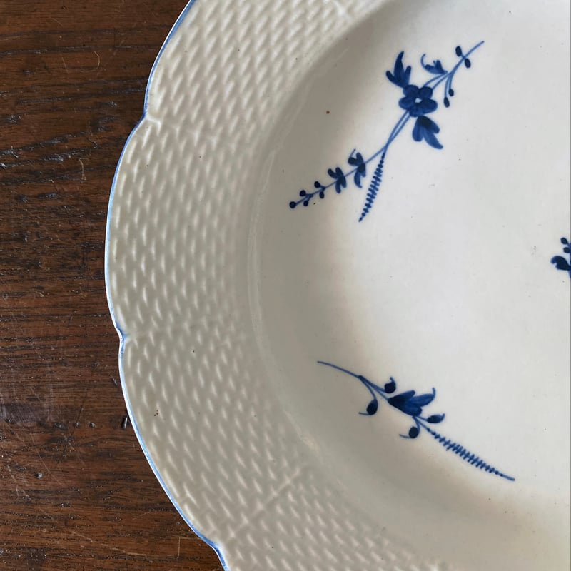 18世紀 ARRAS アラス レリーフ ブランディーユ 小枝柄 平皿