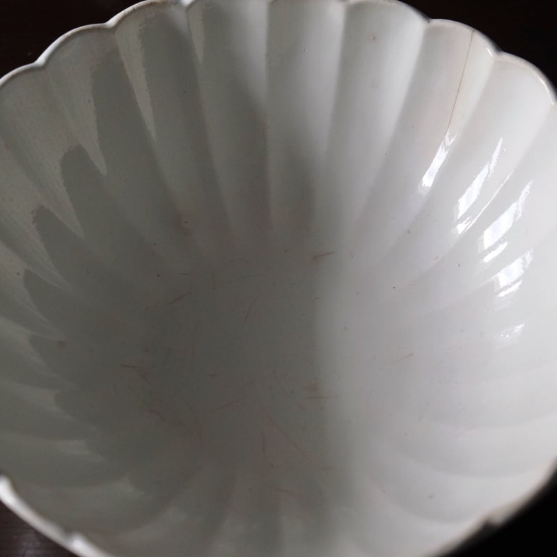 Arboras アルボラス 白 サラディエ ボウル 輪花 φ28cm フランス