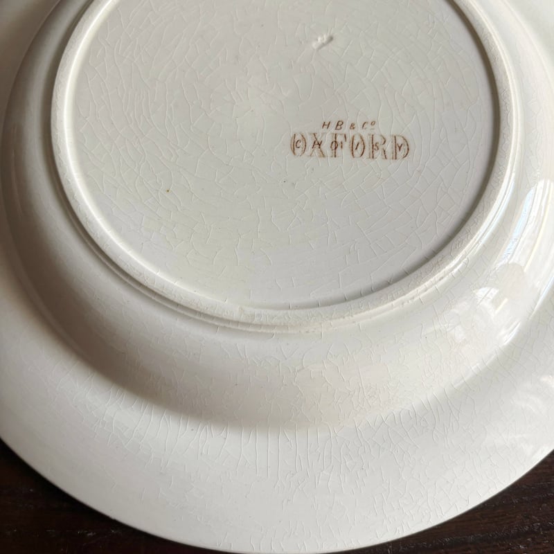 HB&Cie ショワジールロワ Oxford オックスフォード 深皿 リム皿 手彩色