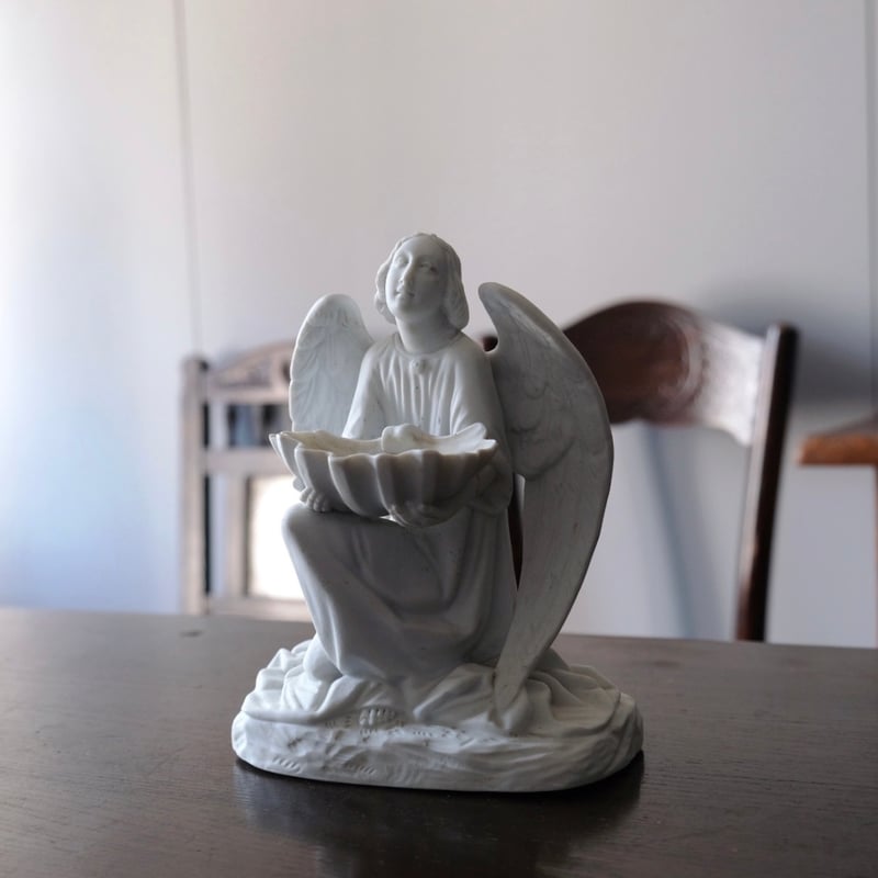 アンティーク　神父　天使 石膏 天使 像 フランス アンティーク | jinen_antique