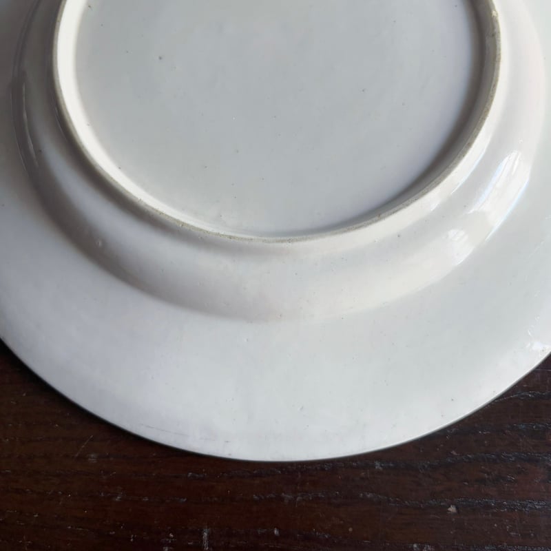 18世紀末 tournai トゥルネー 軟質磁器 ギルランド 平皿 φ23.5cm