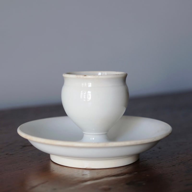 クレイユモントロー　19世紀のブリュロ　ブリュロカップ　フランスアンティーク クレイユエモントロー ブリュロカップ フランスアンティーク 19世紀