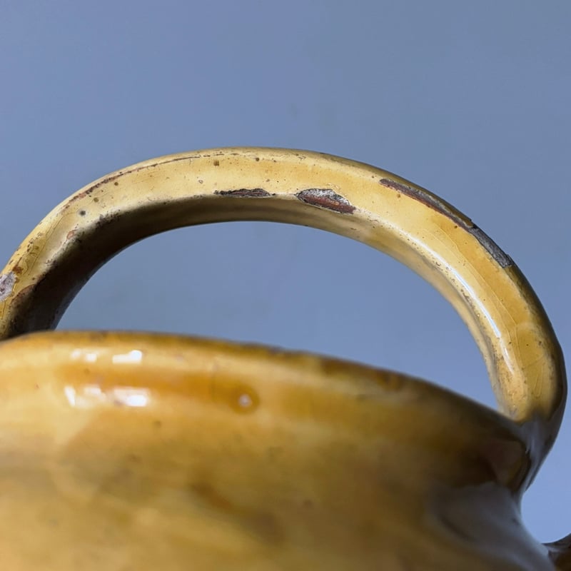 フランス 19世紀 黄釉菓子型 民芸 民藝 アンティーク 古道具