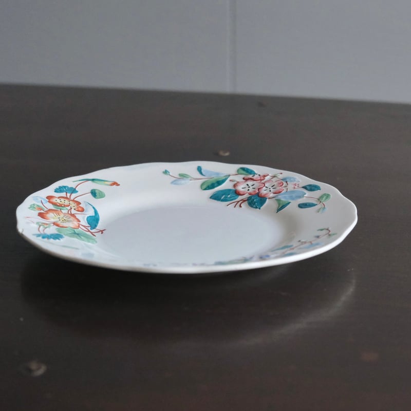 Creil & Montereau レリーフ皿 彩色皿 平皿 φ21.5cm クレイユモントロ