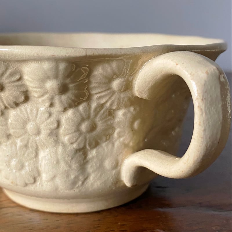 訳有２客組　ボルドー窯　ファイアンスフィーヌ　カップ　フランスアンティーク 訳有2客組ボルドー窯ファイアンスフィーヌカップフランス