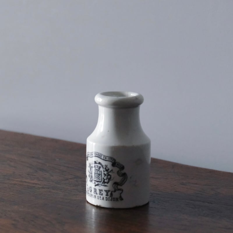 Creil & Montereau クレイユモントロー マスタード ポット h11.3cm フ