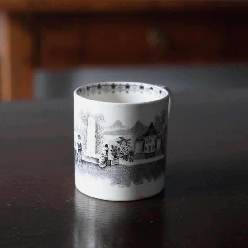 D.Johnston/Bordeaux ボルドー デミタス カップ アンド ソーサー グリザ