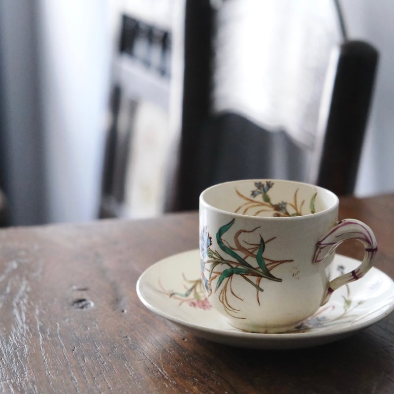 K&G Luneville リュネヴィル 矢車菊 カップ アンド ソーサー フランス