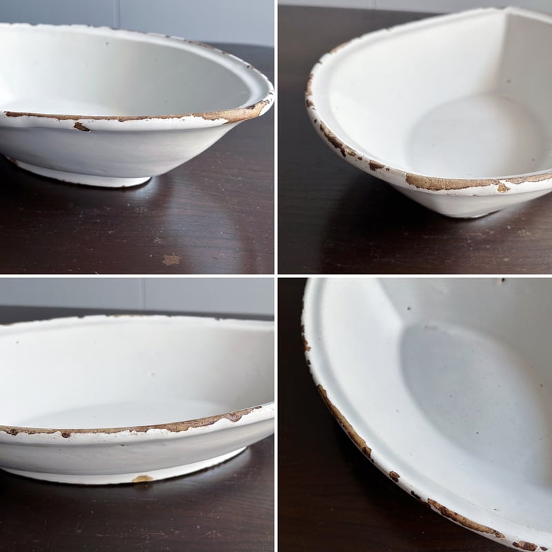 Mousters ムスティエ 舟形 ボウル サラディエ 南仏 36.5cm フランス