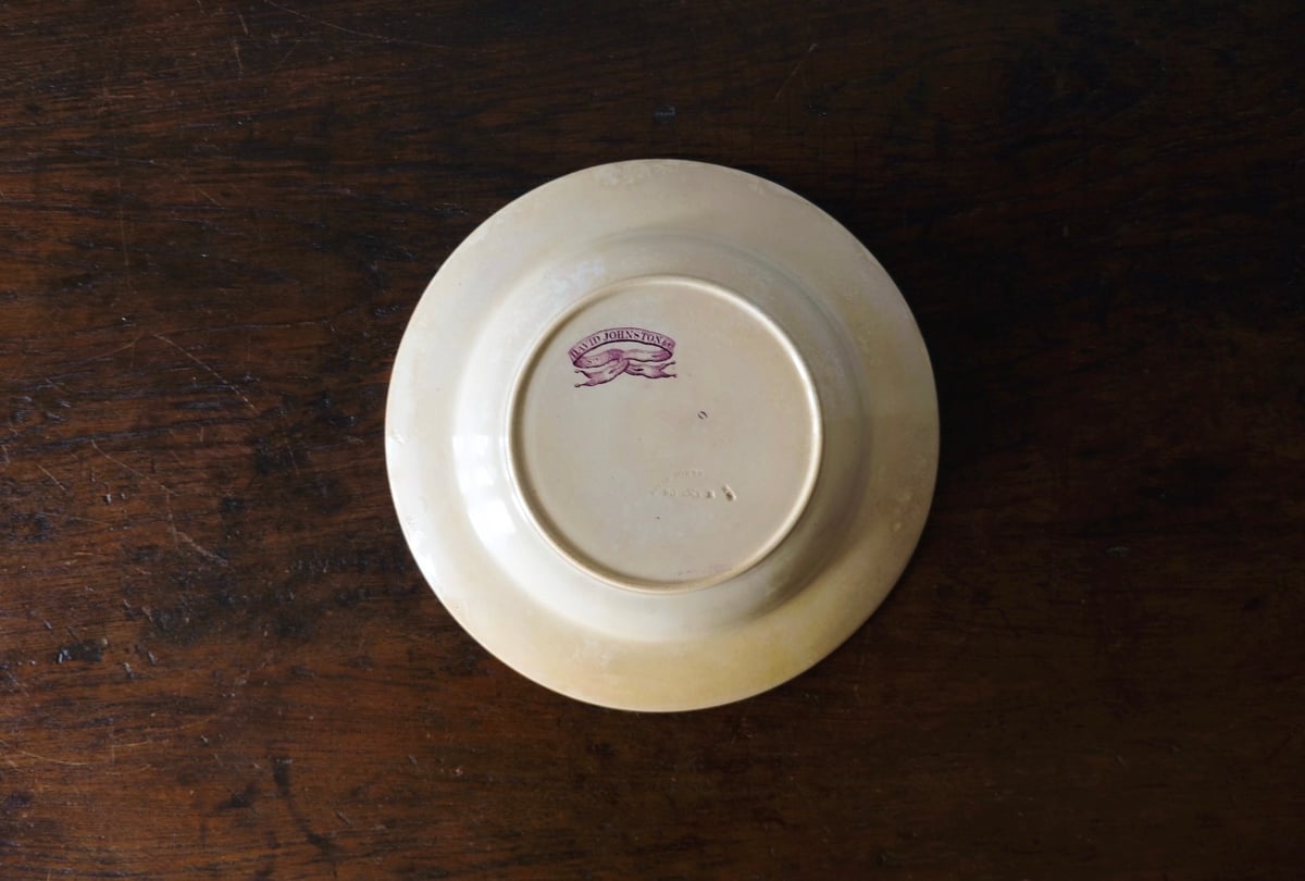 Bordeaux 希少総柄深皿藍色フランスアンティーク