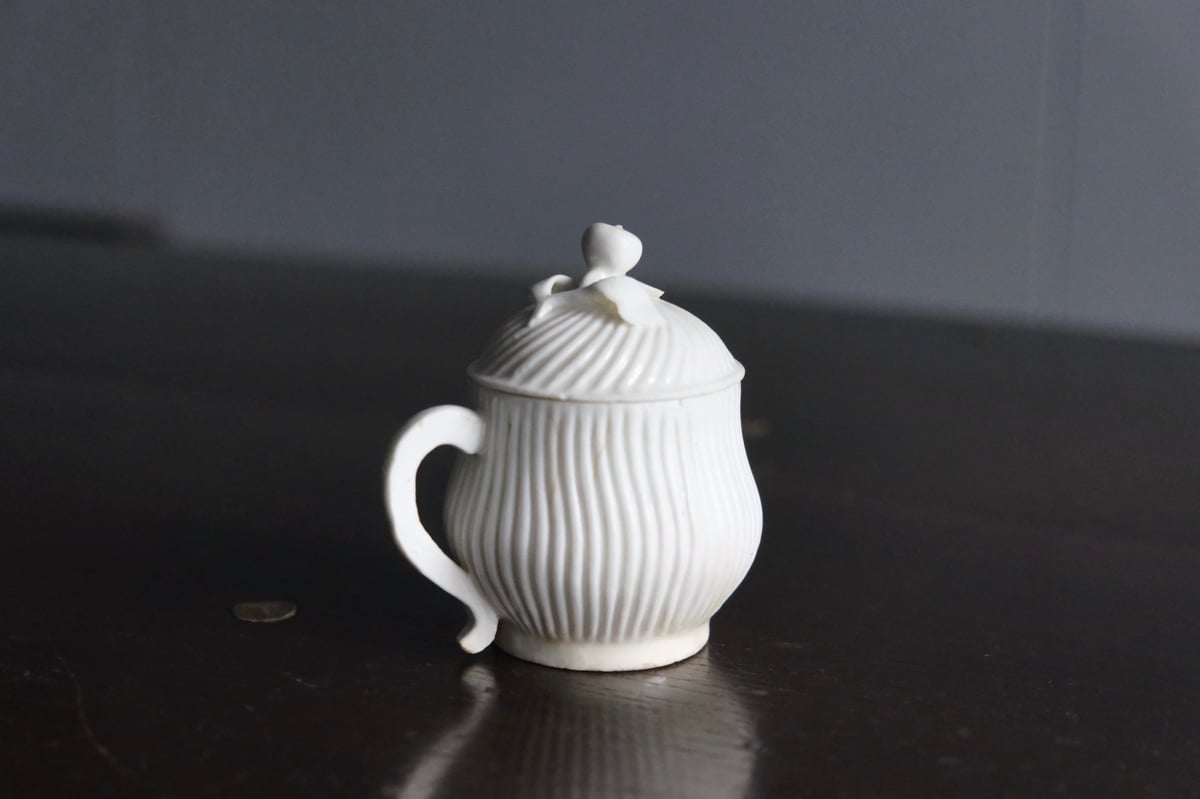 18世紀 軟質磁器 クリームポット カップ フランス アンティーク
