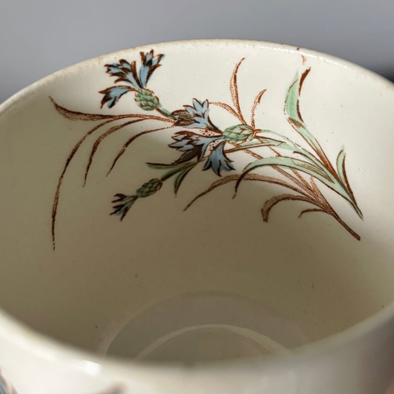 K&G Luneville リュネヴィル 矢車菊 カップ アンド ソーサー フランス