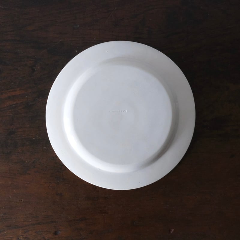 MONTEREAU モントロー シャンソン グリザイユ皿 平皿 ファイアンス