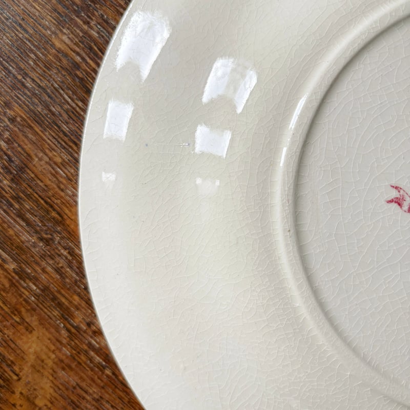 Gien Lilas ジアン リラ 平皿 デザート皿 φ21.5cm フランス