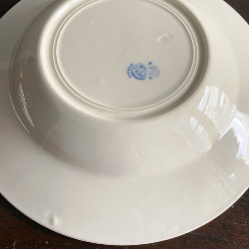 K&Gリュネヴィル K&G Luneville ロレーヌ十字紋章皿 深皿 リム皿 K&Gリュネヴィル K&G Luneville ロレーヌ十字紋章皿 深皿 リム皿