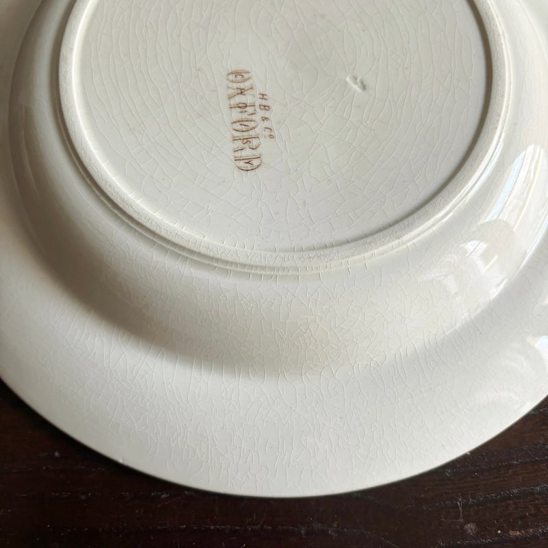 HB&Cie ショワジールロワ Oxford オックスフォード 深皿 リム皿 手彩色