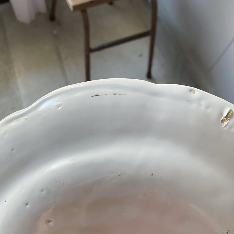 ムスティエ 花リム 皿 アンティーク 050479 | jinen_antique