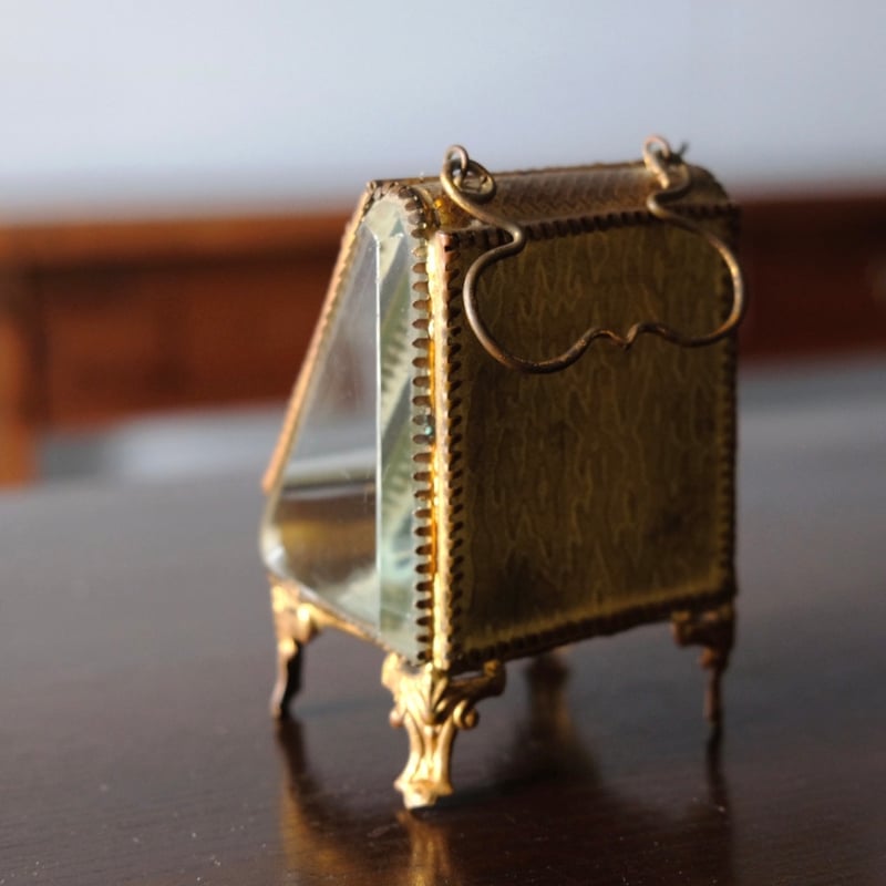 【みふゆ】フランス　アンティーク　厚いガラスの懐中時計ケース みふゆ様専用】フランス アンティーク 厚いガラスの懐中時計ケース